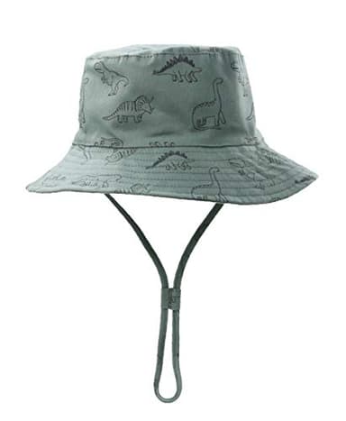 Baby Sun Hat UPF 50+ Sun Protective Toddler Bucket Hat Summer Kids Beach Hats Wide Brim Outdoor Play Hat for Boys Girls Sea Blue 6-12 Months - Image 5
