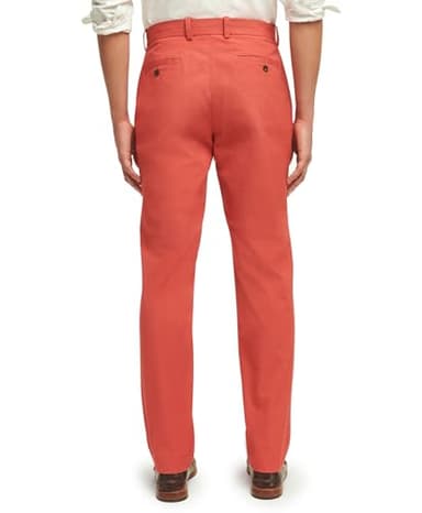 Brooks Brothers Men's Slim Fit Stretch Supima Cotton Poplin Chino Pants, Mineral Red, 40W x 34L - Image 2
