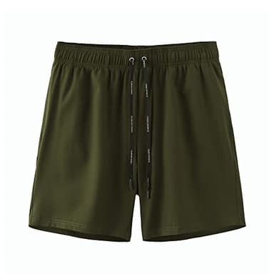 HOdo Mens Swim Trunks with Mesh Liner 9" Quick Dry Swim Shorts Bathing Suits for Men Swimwear Board Shorts wiht Pockets ArmyGreen L - Image 4