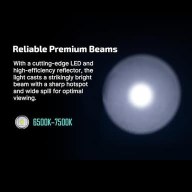 OLIGHT BatonTurbo EDC Flashlight Rechargeable, 1000 Lumens Compact LED Powerful Flash Light 510 Meters Long Throw, with Magnetic Charging Cable and Landyard for Hiking, Camping, Home Use (OD Green) - Image 3