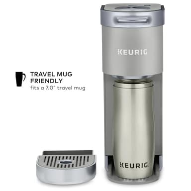 Keurig K-Mini Plus Single Serve Coffee Maker – Slim 5-Inch Design, 6–12oz Brew Size, Pod Storage & Cord Wrap – Gray (Renewed) - Image 6