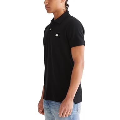 AEROPOSTALE Men's Polo, Dark Black, Medium - Image 3