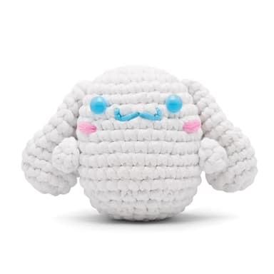 The Woobles Hello Kitty Crochet Kit - Beginners Wooble Crochet Animal Kit Crafts with Easy Peasy Yarn as seen on Shark Tank - with Step-by-Step Video Tutorials (Cinnamoroll) - Image 2