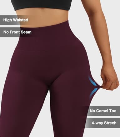 JGS1996 Hidden Scrunch Butt Lifting Leggings for Women Tummy Control High Waisted Workout Gym Seamless Impact Yoga Pants - Image 5