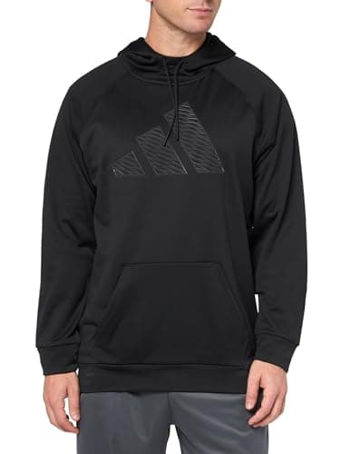 adidas Men's Game and Go Big Logo Training Hoodie, Black - Image 4
