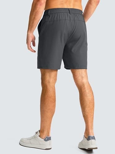 G Gradual Men's Casual Shorts 7" Lightweight Golf Shorts for Men Stretch with 3 Pockets Quick Dry Breathable Work Shorts Dark Grey - Image 2