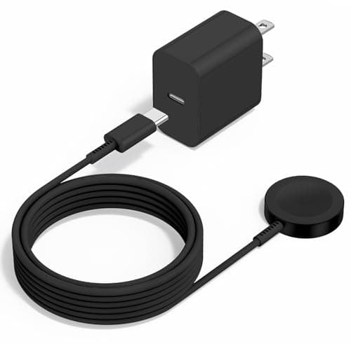 Upgraded Apple Watch Charger, Magnetic iWatch Fast Charger to USB C Cable 6ft with USB C Charger Block for iWatch Series Ultra/9/8/7/6/SE/SE2/5/4/3, Black - Image 1