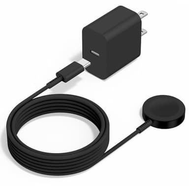 Upgraded Apple Watch Charger, Magnetic iWatch Fast Charger to USB C Cable 6ft with USB C Charger Block for iWatch Series Ultra/9/8/7/6/SE/SE2/5/4/3, Black - Image 1