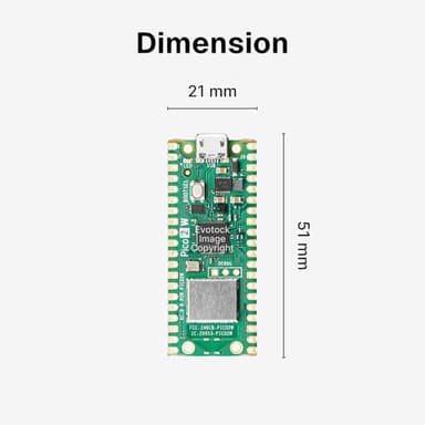Pi Pico 2 W - RP2350 Microcontroller Board, Bluetooth 5.2, WiFi, Dual-Core ARM & RISC-V 150MHz CPU, 520KB RAM, 4MB Flash, 26 GPIO, C/C++, MicroPython and CircuitPython Support - Image 7