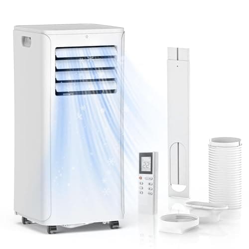 12000 BTU Portable Air Conditioners - 3-in-1 Cooling Unit with Dehumidifier, Fan & AC Modes - Ac Units Cools Up to 550 Sq.Ft - 24-Hour Timer, Remote Control & Window Kit Included - White - Image 1