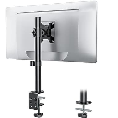 WALI Single Monitor Mount, Monitors Desk Mount, Single Monitor Arm Holds Screen Up to 32inch, 22lbs, Fully Adjustable Mount Designed for Home Office Application(M001S), Black - Image 1