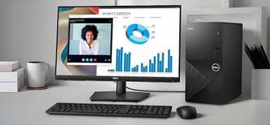 Dell Vostro 3030 Tower 3000 Series Business Desktop Computer, 12th Gen Intel 4-Core Processor, 16GB DDR5 RAM, 512GB PCIe SSD, WiFi 6, Bluetooth, DisplayPort, HDMI, Keyboard and Mouse, Windows 11 Pro - Image 6