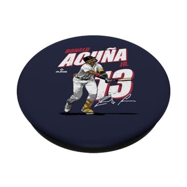Ronald Acuna Jr. | Atlanta Baseball MLB Players | MLBRAC3001 PopSockets Adhesive PopGrip - Image 2
