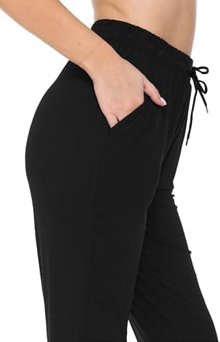 Leggings Depot Women's Jogger Track Cuff Sweatpants with Pockets for Yoga, Workout - Image 4