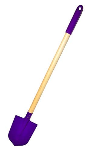JustForKids Kids Garden Tool Set Toy, Rake, Spade, Hoe and Leaf Rake, reduced size , made of sturdy steel heads and real wood handle, 4-Piece, Multicolored, 5yr+ - Image 5
