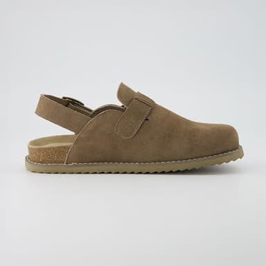 CUSHIONAIRE Brooklyn Suede Womens Slides– Comfortable Clog Mules with Adjustable Buckles – Summer Shoes for Women,Taupe 7.5 - Image 9