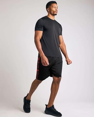 Real Essentials 5 Pack: Men’s 9" Mesh Shorts – Athletic Gym, Workout, Basketball, Running, Casual Lounge Activewear Pockets, Set 4,XL - Image 6