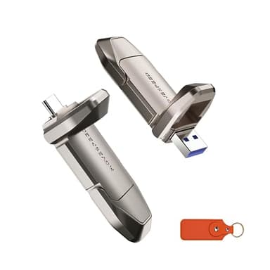 MOVE SPEED 2TB Solid State Flash Drive 550MB/s High Speed Type C + USB 3.2 Drive Dual Port, Thumb Drive Compatible with iPhone 15, 16 Series/Android Phone/MacBook/Audio/Smart TV - Image 1