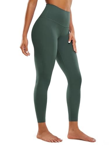 CRZ YOGA Butterluxe High Waisted Lounge Legging 25" - Buttery Soft Workout Yoga Pants for Women Dark Forest Green X-Small - Image 1