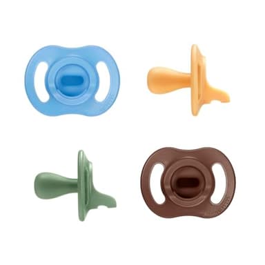 Tommee Tippee Ultra-Light StayPut Pacifier, One-Piece Silicone Design, 18-36m, 4 Pack - Image 1