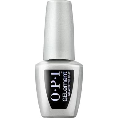OPI GELement No-Wipe Top Coat | LED Cure Gel Nail Polish | DIY Salon Quality Gel Manicure | Vegan Formula, Durable Wear with High Shine Finish | 0.3 Fl Oz. - Image 1