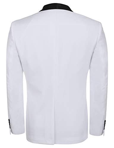 COOFANDY Men's Tuxedo Jacket Wedding Blazer One Button Dress Suit for Dinner Prom Party - Image 5