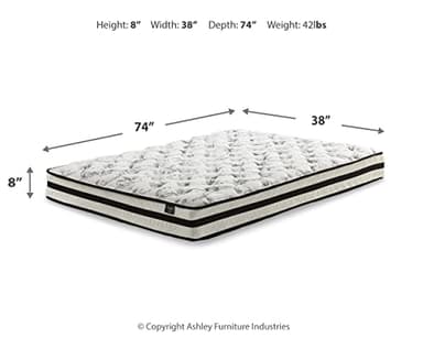 Signature Design by Ashley Twin Size Chime 8 Inch Medium Firm Innerspring Mattress with Pressure Relief Quilt Foam, Fiberglass Free, Mattress In A Box - Image 3