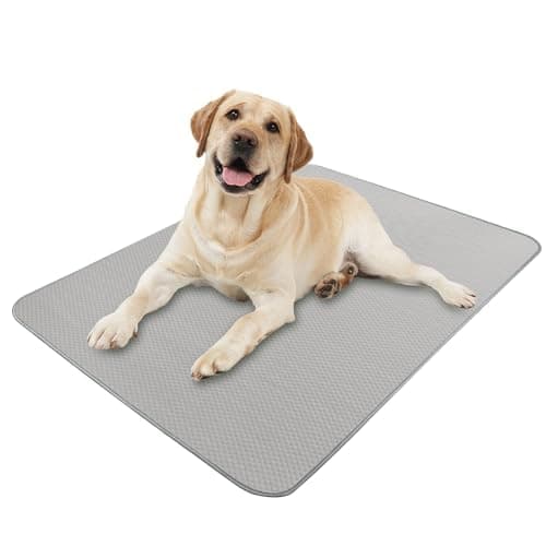 Summer Dog Cooling Mat Washable Ice Silk Self Cool Pad for Medium Dogs and Cats, 40x28in Pet Sleeping Pad for Crate, Bed, Indoor & Outdoor Floor, Car Seats