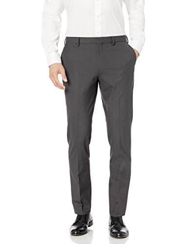 Amazon Essentials Men's Slim-Fit Wrinkle-Resistant Stretch Dress Pant, Charcoal, 35W x 29L - Image 1