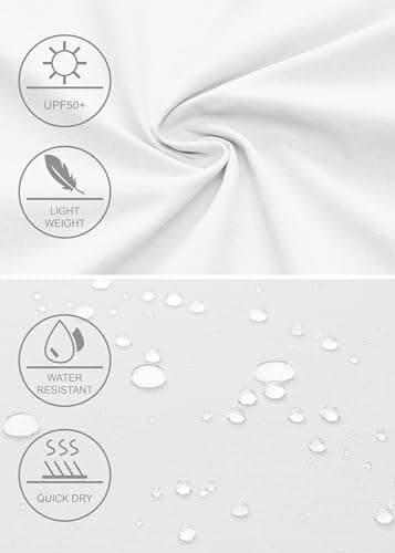 Libin Men's Golf Shorts 7" Work Dress Shorts Casual Flat Front Hybrid Short Lightweight Quick Dry Water Resistant, White, Size 30 - Image 4