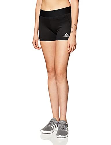 adidas Women's Alphaskin Volleyball 4-Inch Short Tights Black/White 2XS5 - Image 1