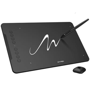 XPPen Updated Deco 01 V3 Drawing Tablet-16384 Levels of Pressure Battery-Free Stylus, 10x6 Inch OSU Graphic Tablet, 8 Hotkeys for Digital Art, Teaching, Gaming Drawing Pad for Chrome, PC, Mac, Android - Image 1
