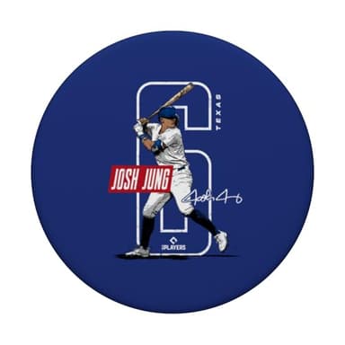 Josh Jung | Texas Baseball Players | MLBJOJ3002 PopSockets Adhesive PopGrip - Image 3