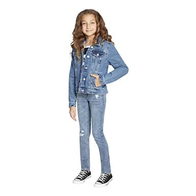 Levi's Girl's Denim Trucker Jacket, Bristol, 6 - Image 5