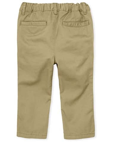 The Children's Place baby boys And Toddler Skinny Chino Pants, Flax 2 Pack, 12-18 Months US - Image 3