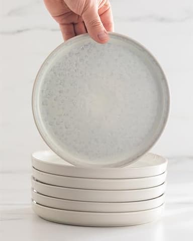 Stoneware dinnerware set 8 persons 32 pcs - Mediterranean dinnerware set, dishwasher, microwave and scratch resistant - Bowl and plate set - Dinnerware Pure Living Light Beige… - Image 7