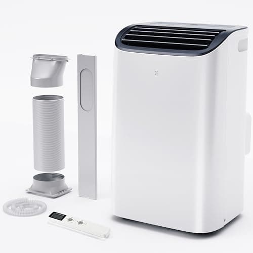 EUHOMY Portable Air Conditioners, 14000 BTU Portable AC Unit up to 700 Sq.Ft, 4-in-1 Portable Air Conditioner with Cool,mDehumidifier, Fan, Sleep Mode, 24H Timer, Remote, for Apartment, RVs, Bedroom - Image 1