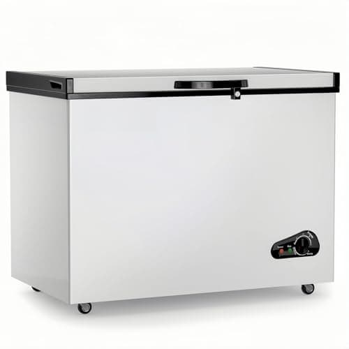 Large Commercial Chest Freezer 14.5 Cu Ft Deep Freezer with 2 Removable Basket and Adjustable Thermostat - Energy Saving Quiet for Home, Supermarkets, and Garages with Glass - Image 1