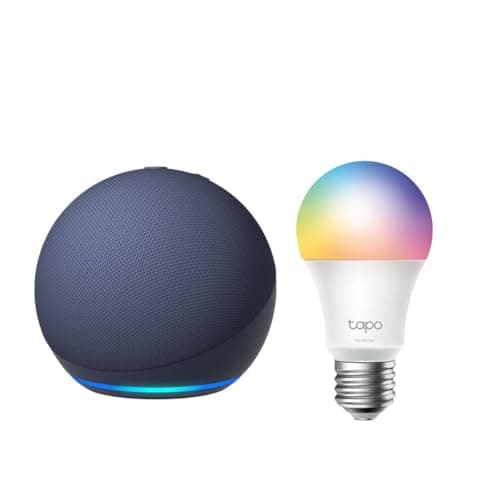 Echo Dot with TP-Link Tapo Smart Color Bulb - Image 1