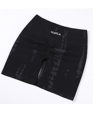 AUROLA Serpent Seamless Scrunch Workout Shorts for Women,Tummy Control Squat Proof Ribbed Thick Active Gym Short - Image 3