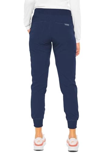 Med Couture Scrub Pants for Women Jogger Pant with 5 Pockets, Lightweight, Ultra Soft, 2-Way Stretch Fabric - MC7710, XL, Navy - Image 6