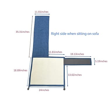 Cat Scratch Couch Sofa Protector with Natural Sisal for Protecting Furniture Couch Chair Sofa cat pet Gift - Image 2