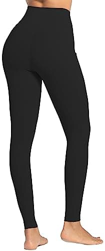 Sunzel Sunzfly Leggings for Women, High Waisted Yoga Pants, Squat Proof, Buttery Soft for Workout, 28" Leggings with Pockets (Large, Black) - Image 4