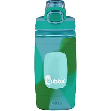 Bubba Flo Kids Water Bottle with Silicone Sleeve, 16oz., Rock Candy and Kiwi - Image 2