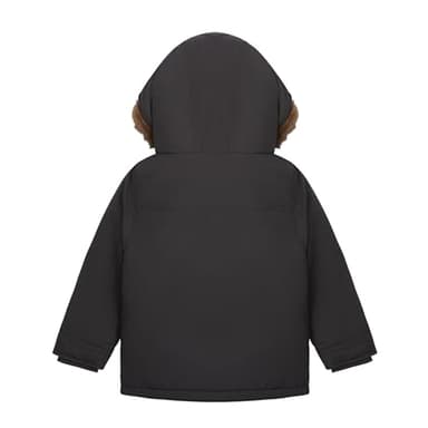 Carter's Baby Boy's Warm Winter Parka Hooded Jacket, Dark Grey - Image 3