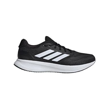 adidas Men's Run Falcon 5 Sneaker, Black/White/Black, 10.5 - Image 2