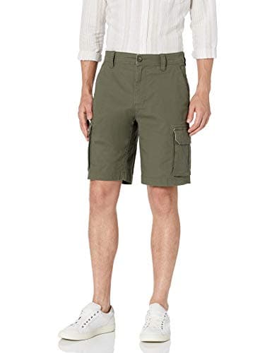 Amazon Essentials Men's 10” Lightweight Ripstop Stretch Cargo Shorts, Olive, 36 - Image 1