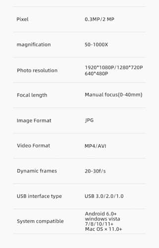 1600X 3in 1 Digital Microscope Camera Portable Electronic Microscope for Soldering LED Magnifier Type-C USB Charge Magnifier - Image 2