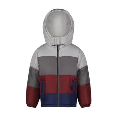 OshKosh B'gosh Boys' Heavyweight Puffer Coat Winter Jacket, Burgundy - Image 1