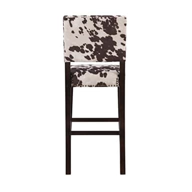 Linon Udder Madness Corey Bar Stool, 19"W x 22.5"D x 44.75"H, Brown - Image 11